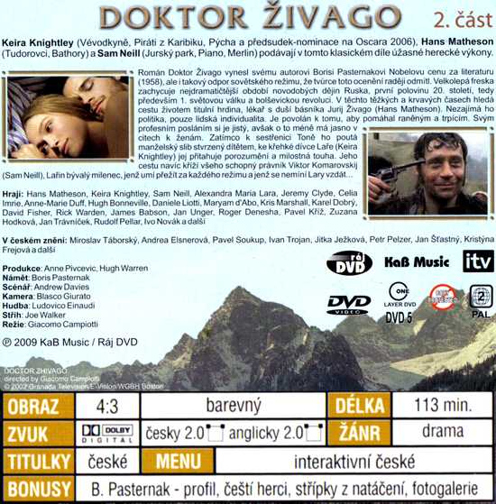DOKTOR IVAGO 2. DVD